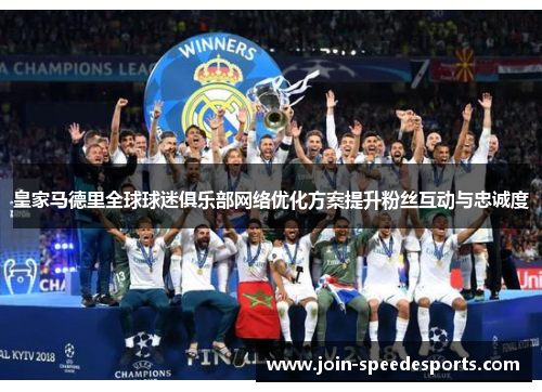 皇家马德里全球球迷俱乐部网络优化方案提升粉丝互动与忠诚度 皇家马德里全球球迷俱乐部网络优化方案提升粉丝互动与忠诚度