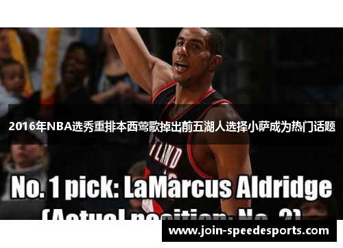 2016年NBA选秀重排本西莺歌掉出前五湖人选择小萨成为热门话题