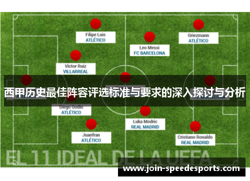 西甲历史最佳阵容评选标准与要求的深入探讨与分析